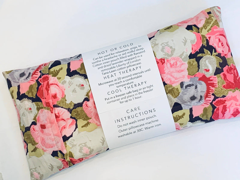 Liberty Print Lavender Eye Pillow - Pink Rose