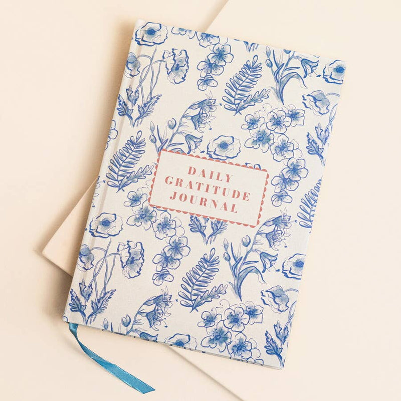 Blue Wildflower Daily Gratitude Journal