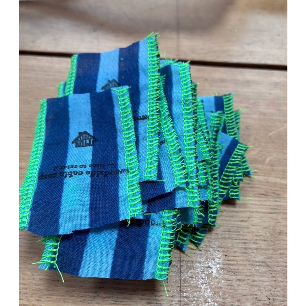 Lavender Eye Pillow - Green Stripe