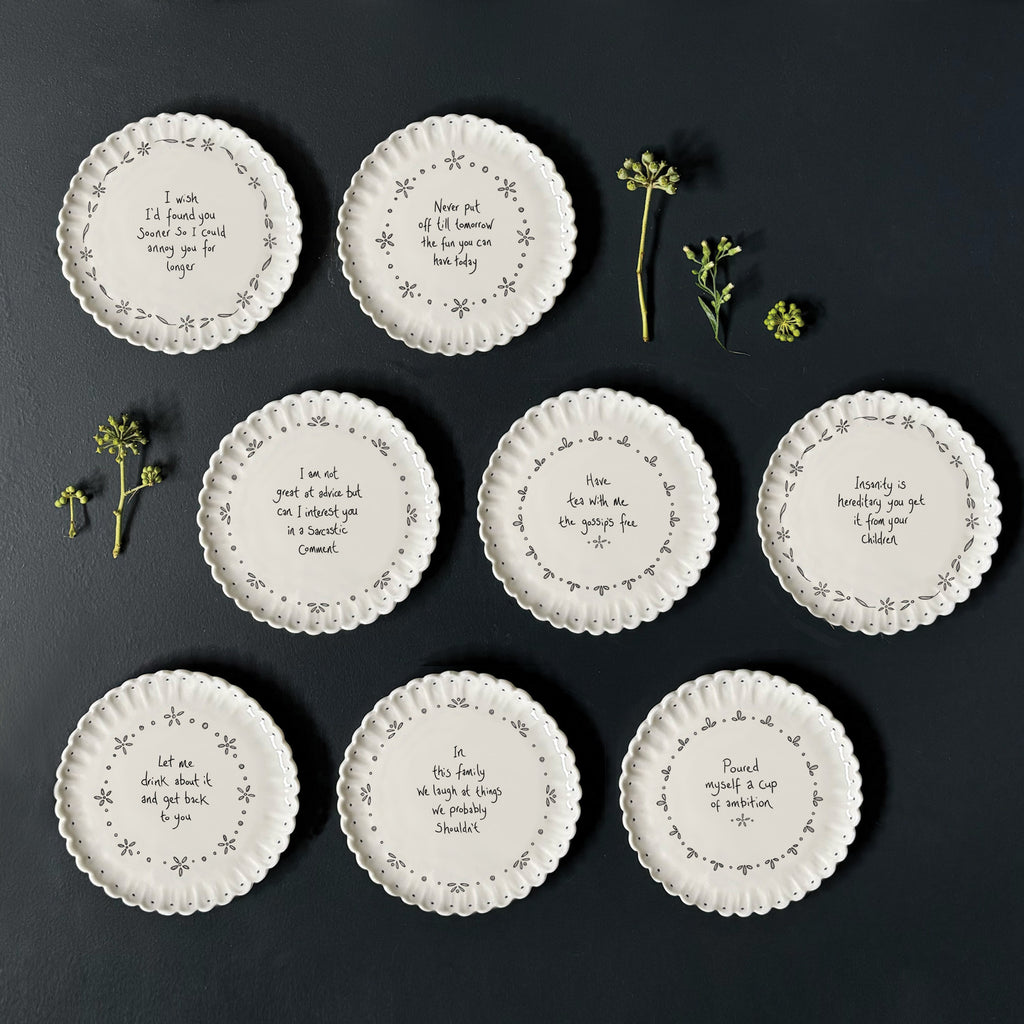 East of India Scallop Coaster - Let me drink about it and get back to you