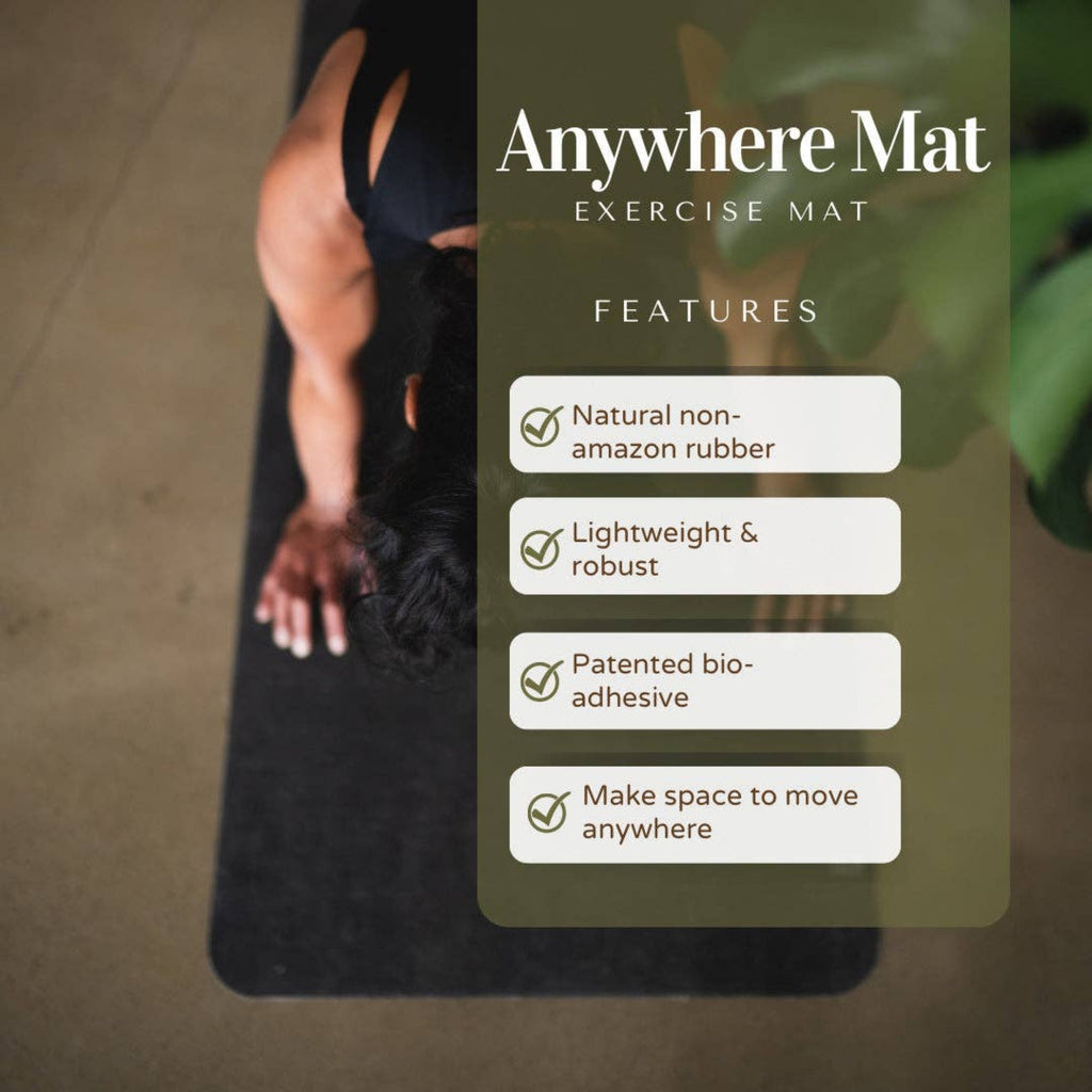 Anywhere Natural Rubber Travel Yoga Mat