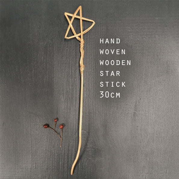 East of India Bamboo Star Stick Christmas Decoration