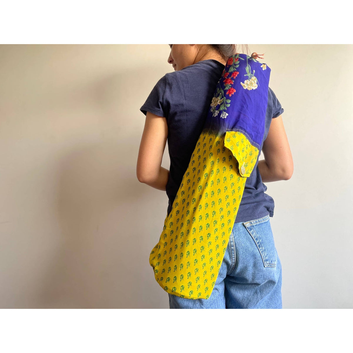 Upcycled Sari Yoga Mat Bag