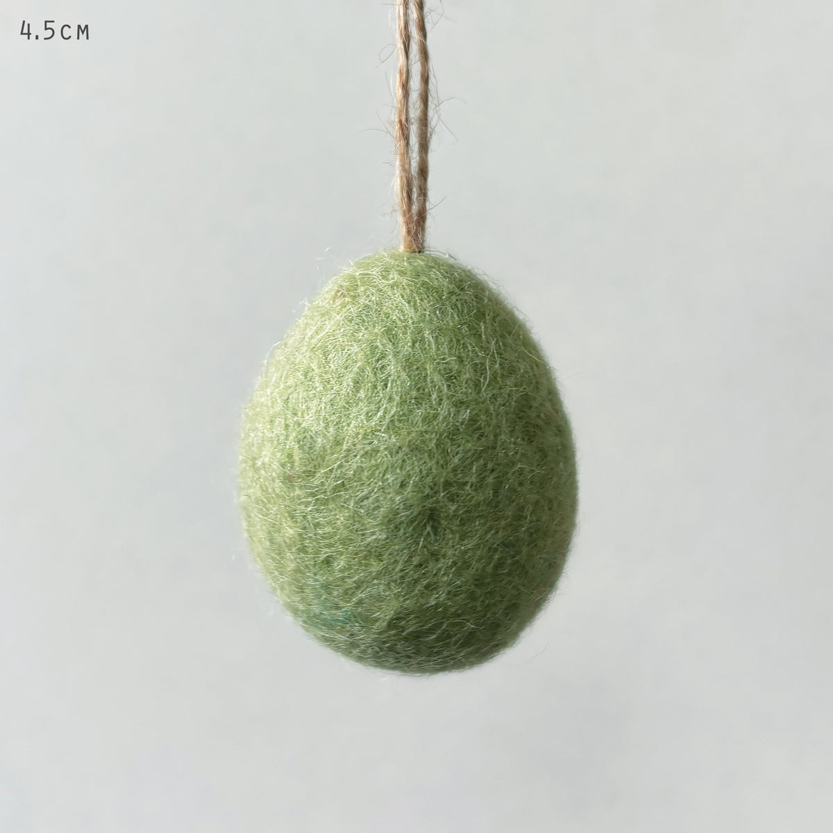 East of India Small Felt Easter Egg - Green