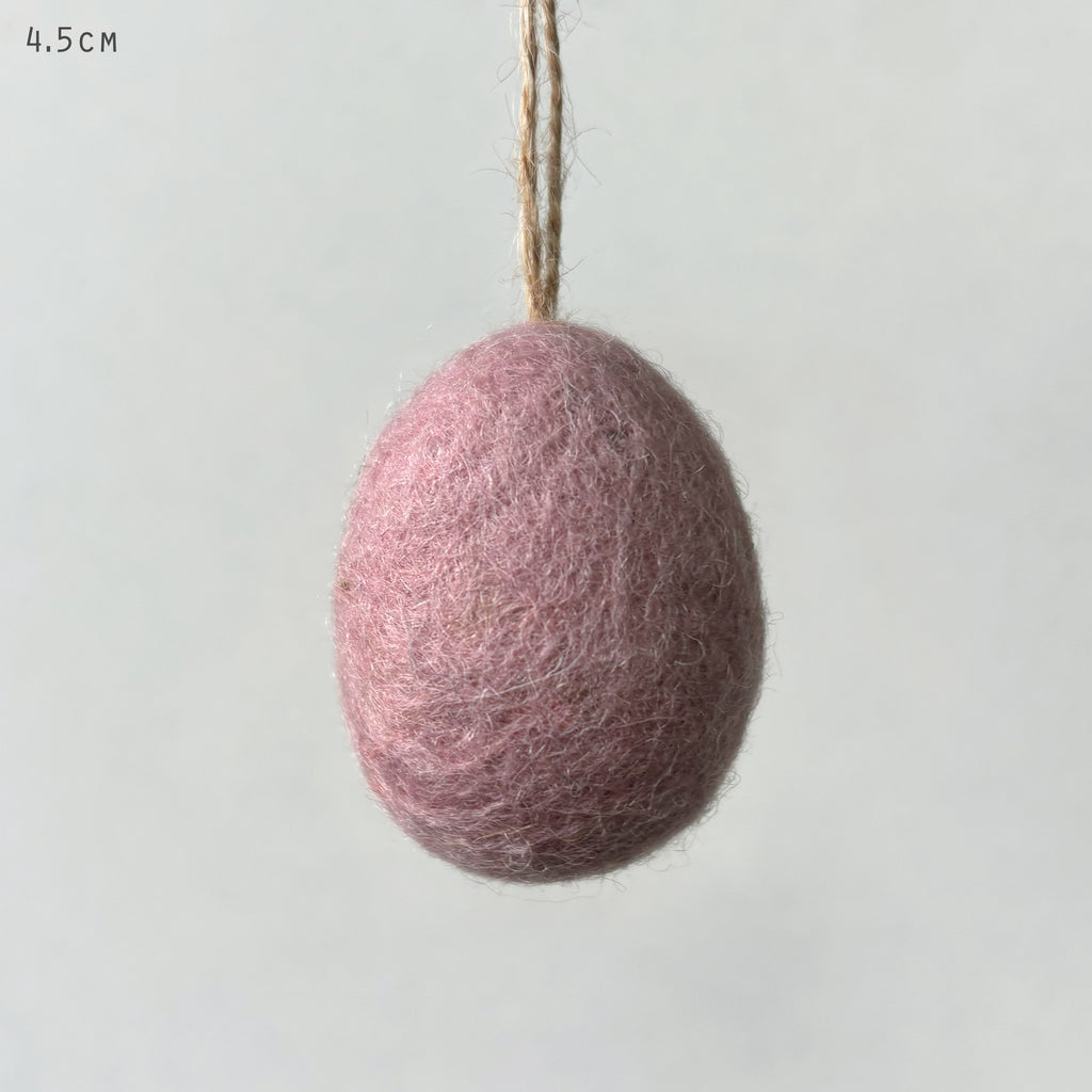 East of India Small Felt Easter Egg - Pink