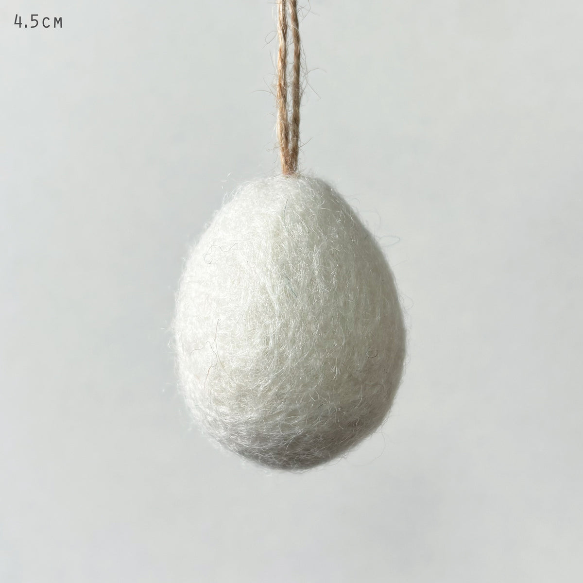 East of India Small Felt Easter Egg - Cream