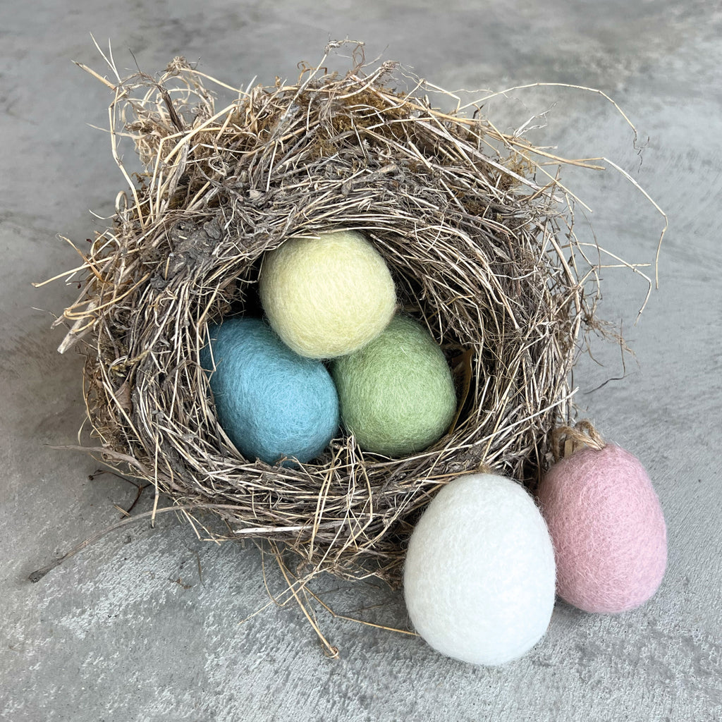 East of India Felt Easter Egg - Cream