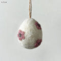 East of India Felted Daisy Easter Egg - Pink