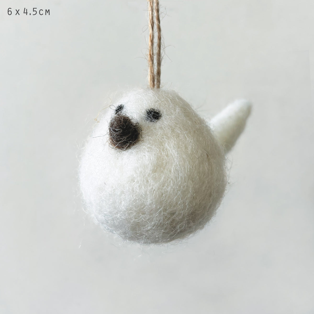 East of India Felted Baby Bird Hanging Decoration