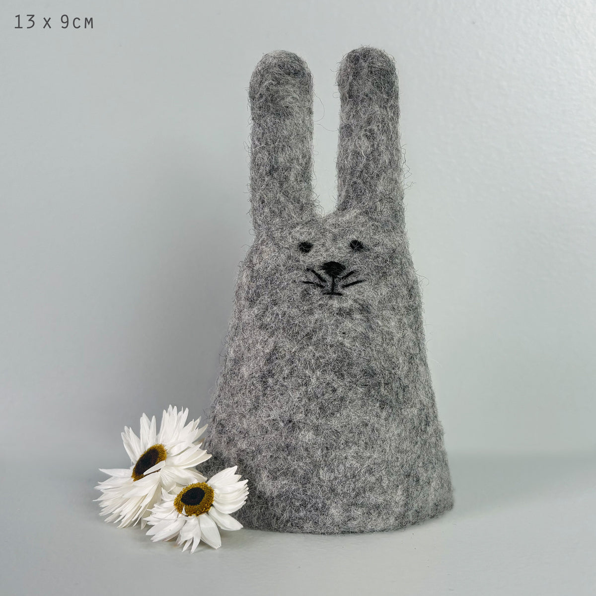 East of India Rabbit Egg Cosy - Grey