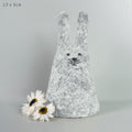 East of India Rabbit Egg Cosy - Light Grey