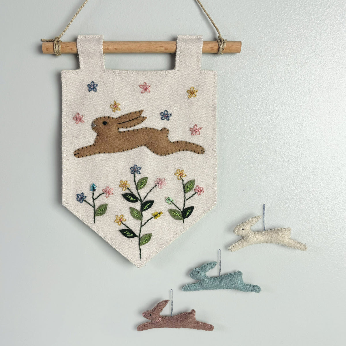 East of India Springtime Bunny Banner