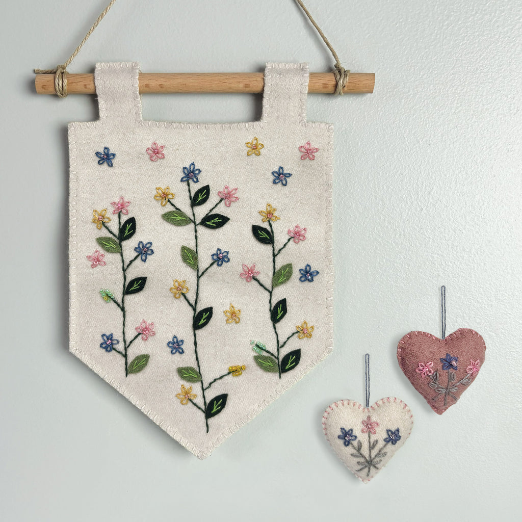 East of India Springtime Flowers Banner