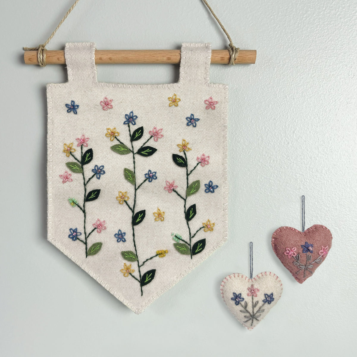 East of India Springtime Flowers Banner