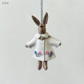 East of India Little Rabbit Hanging Decoration - Cream jacket