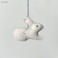 East of India Small Hanging Sitting Rabbit - Cream