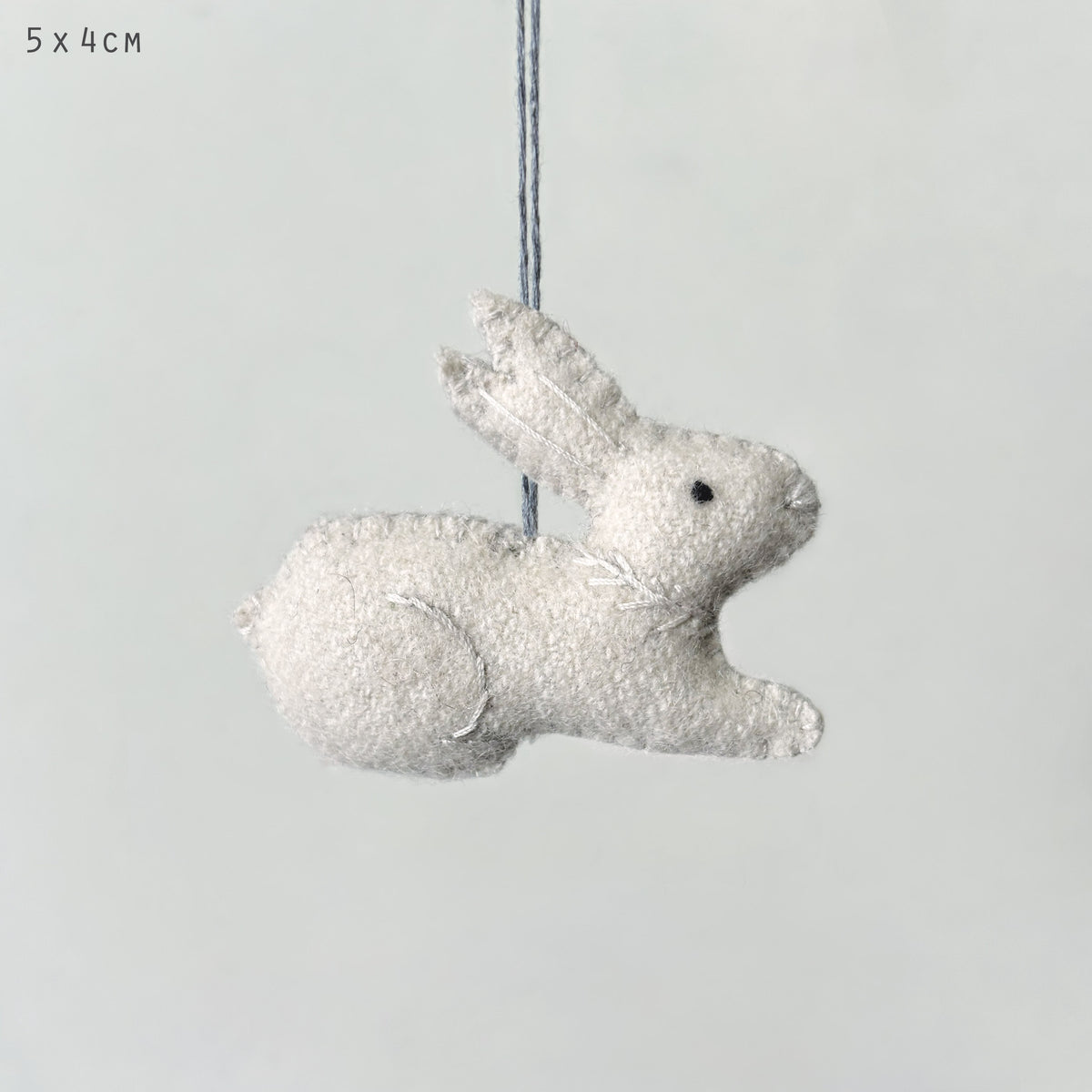 East of India Small Hanging Sitting Rabbit - Cream