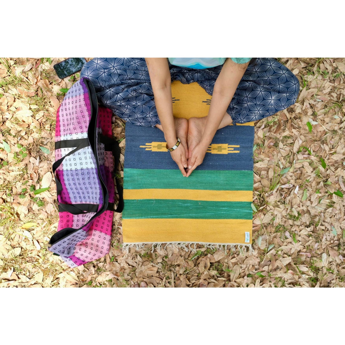 Upcycled Cotton Yoga Studio Kit Bag