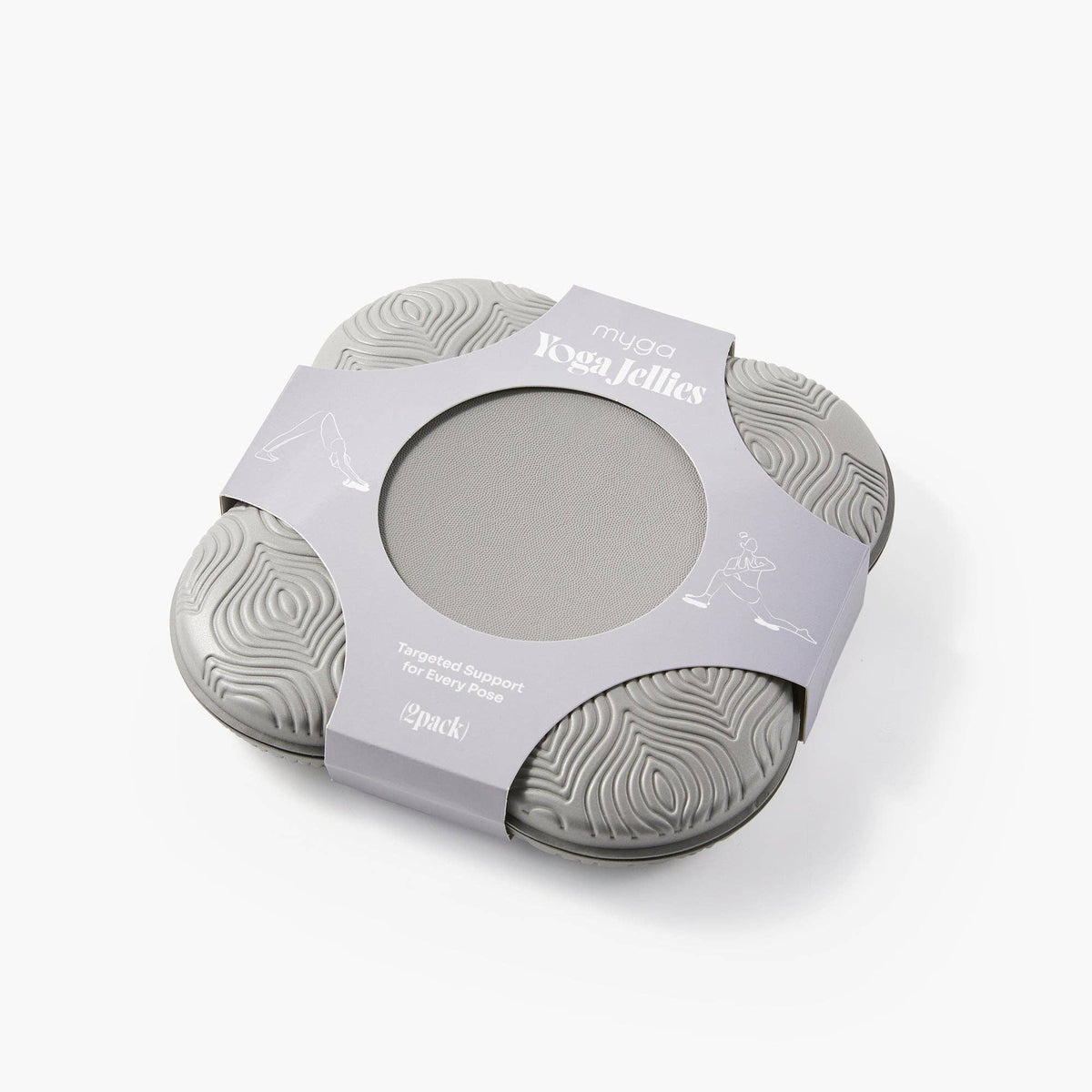 Myga Yoga Support Jellies - Grey, 2 Pack