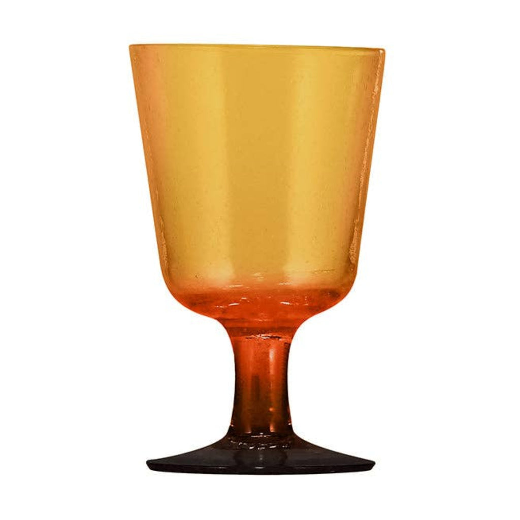 Handmade Wine Glass - Almond Shell