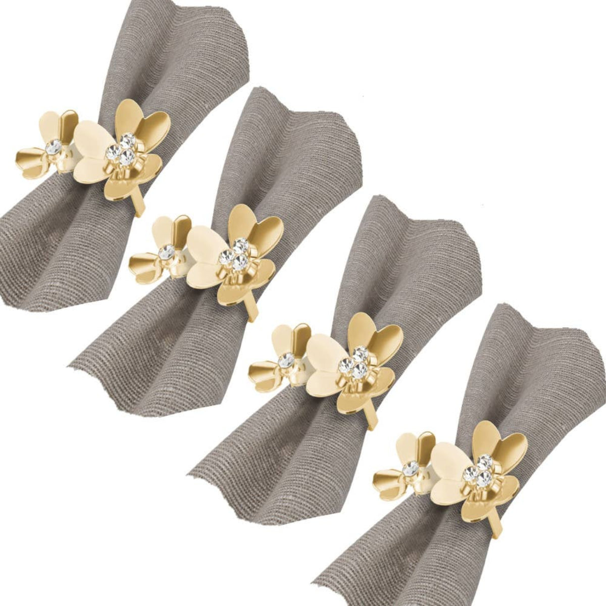 Bloom Napkin Rings - Set of 4