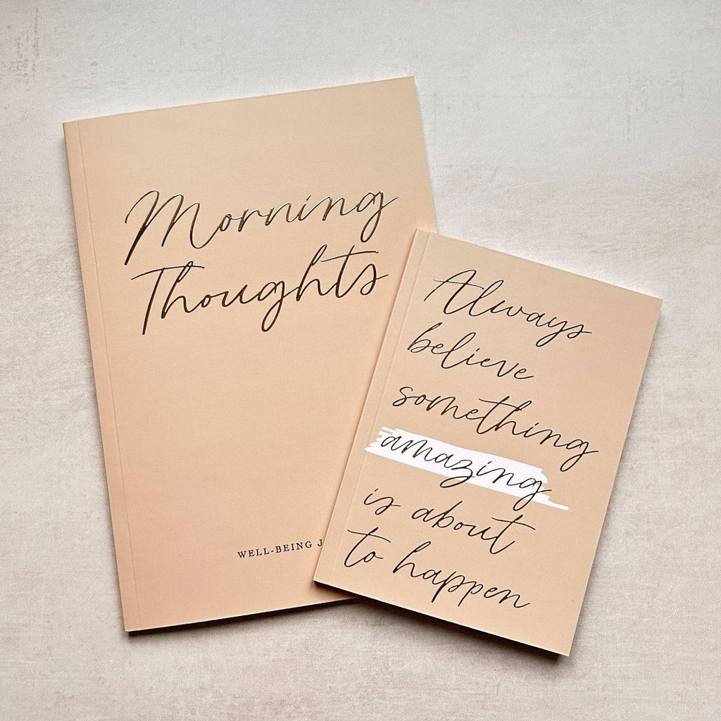 Morning Thoughts Well-Being Journal - Gold Foiled