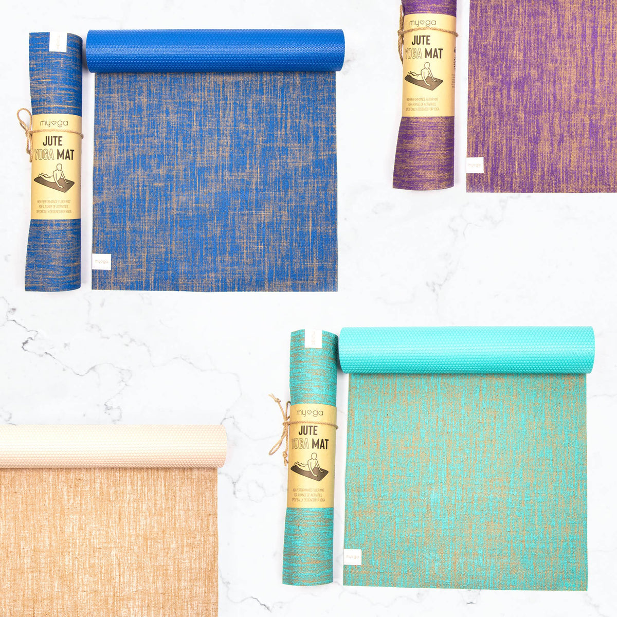 Myga Jute Yoga Mat with Ultra Grip