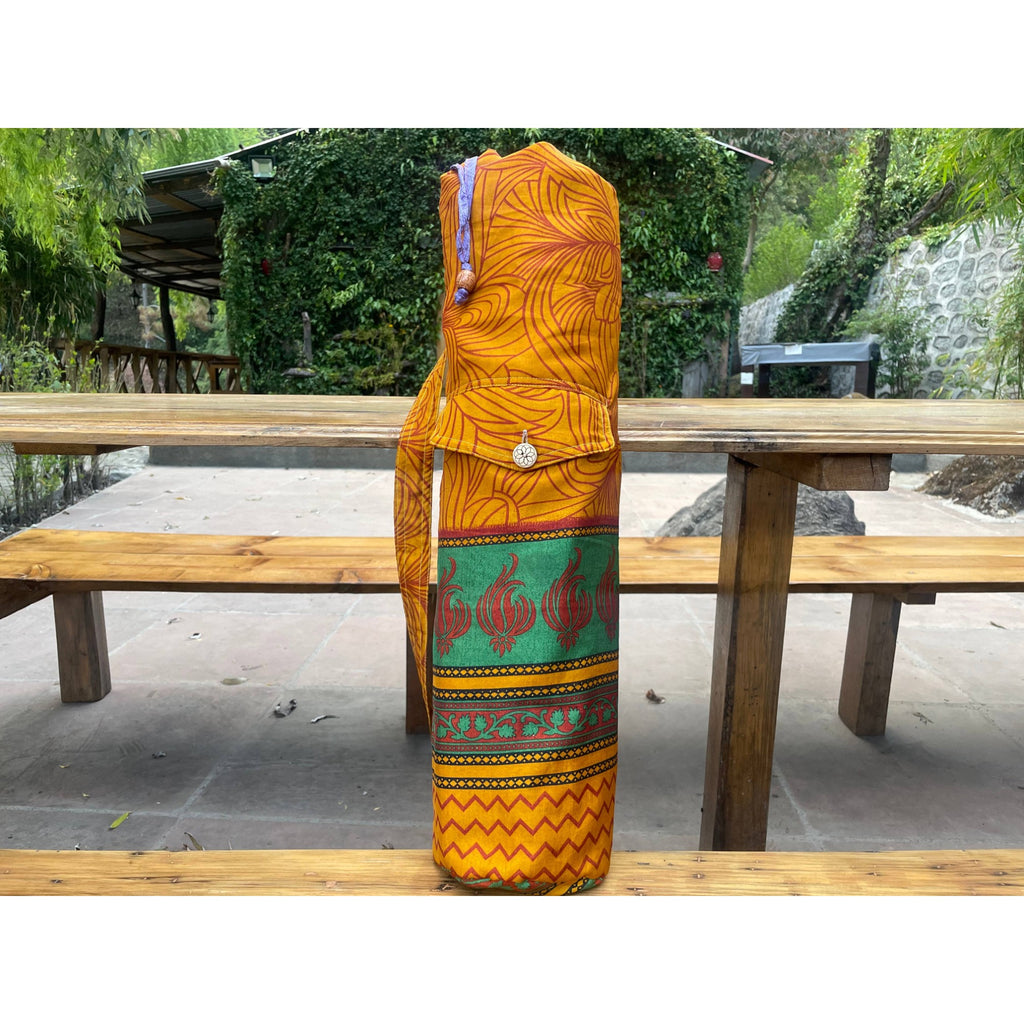 Upcycled Sari Yoga Mat Bag