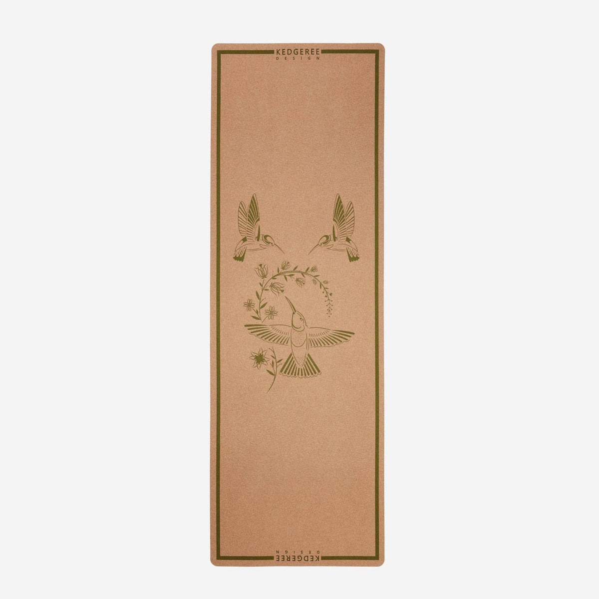 The Hummingbird Cork Yoga Mat