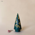 East of India Folk Art Wooden Christmas Tree - Green
