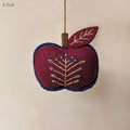 East of India Large Wool Apple Folk Art Hanging Decoration