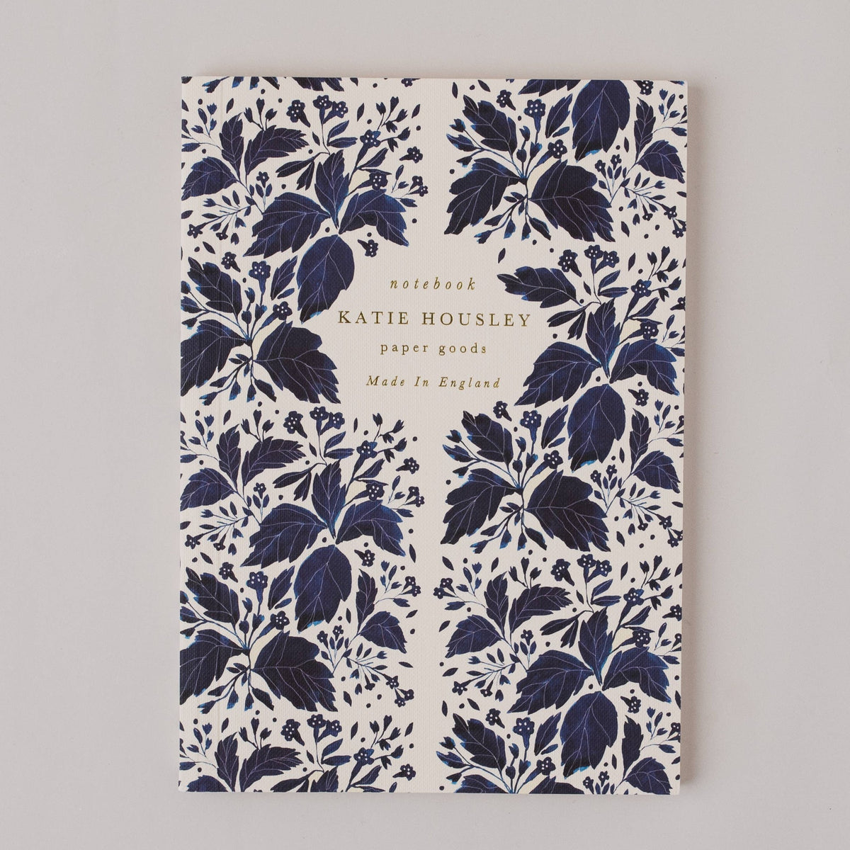 Blue Botanical Foiled A5 Lined Journal