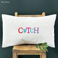 East of India Cotton Cushion - Cwtch