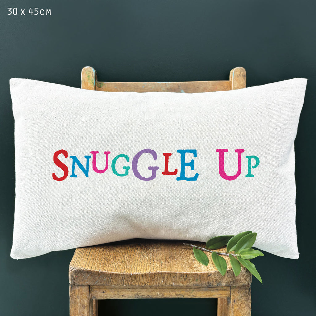 East of India Cotton Cushion - Snuggle up
