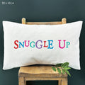 East of India Cotton Cushion - Snuggle up