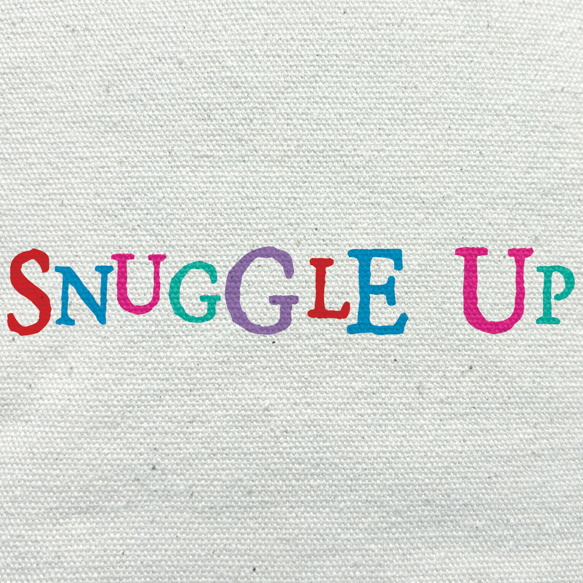 East of India Cotton Cushion - Snuggle up