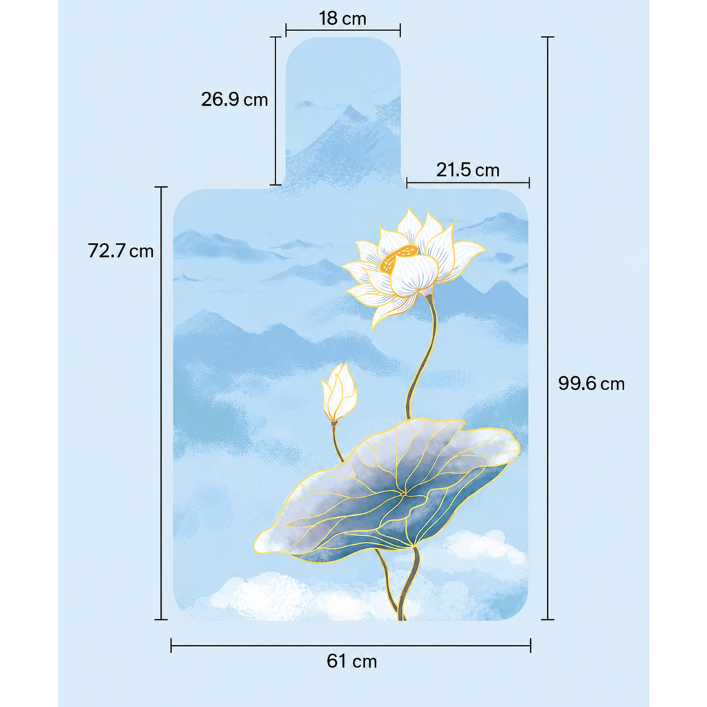 Foldable Non-Slip Pilates Mat - Printed