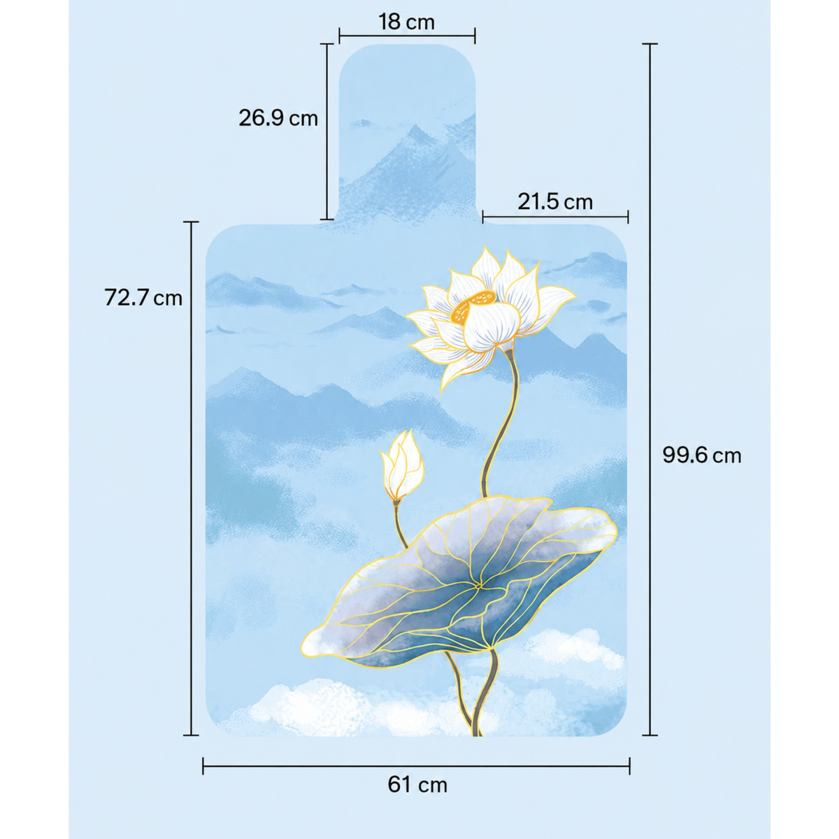 Foldable Non-Slip Pilates Mat - Printed