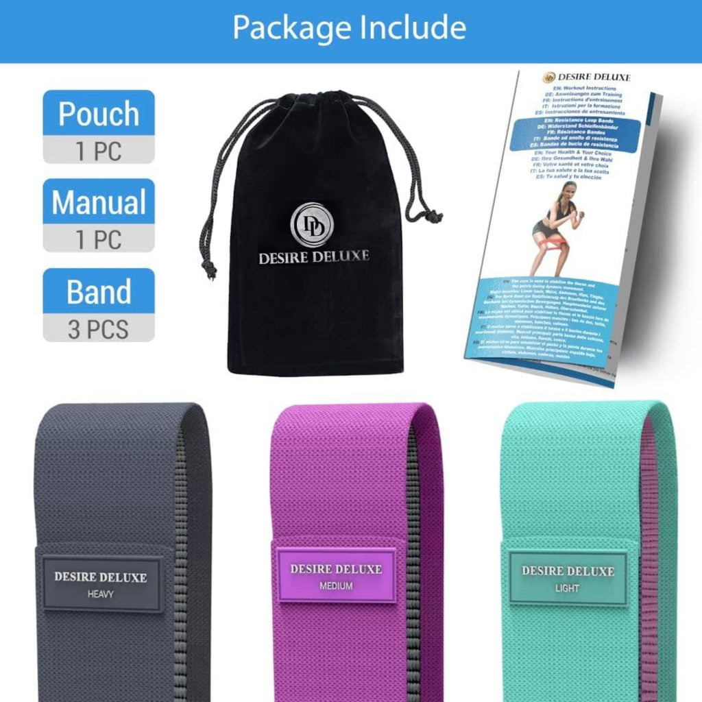 Fabric Resistance Bands - Set of 3