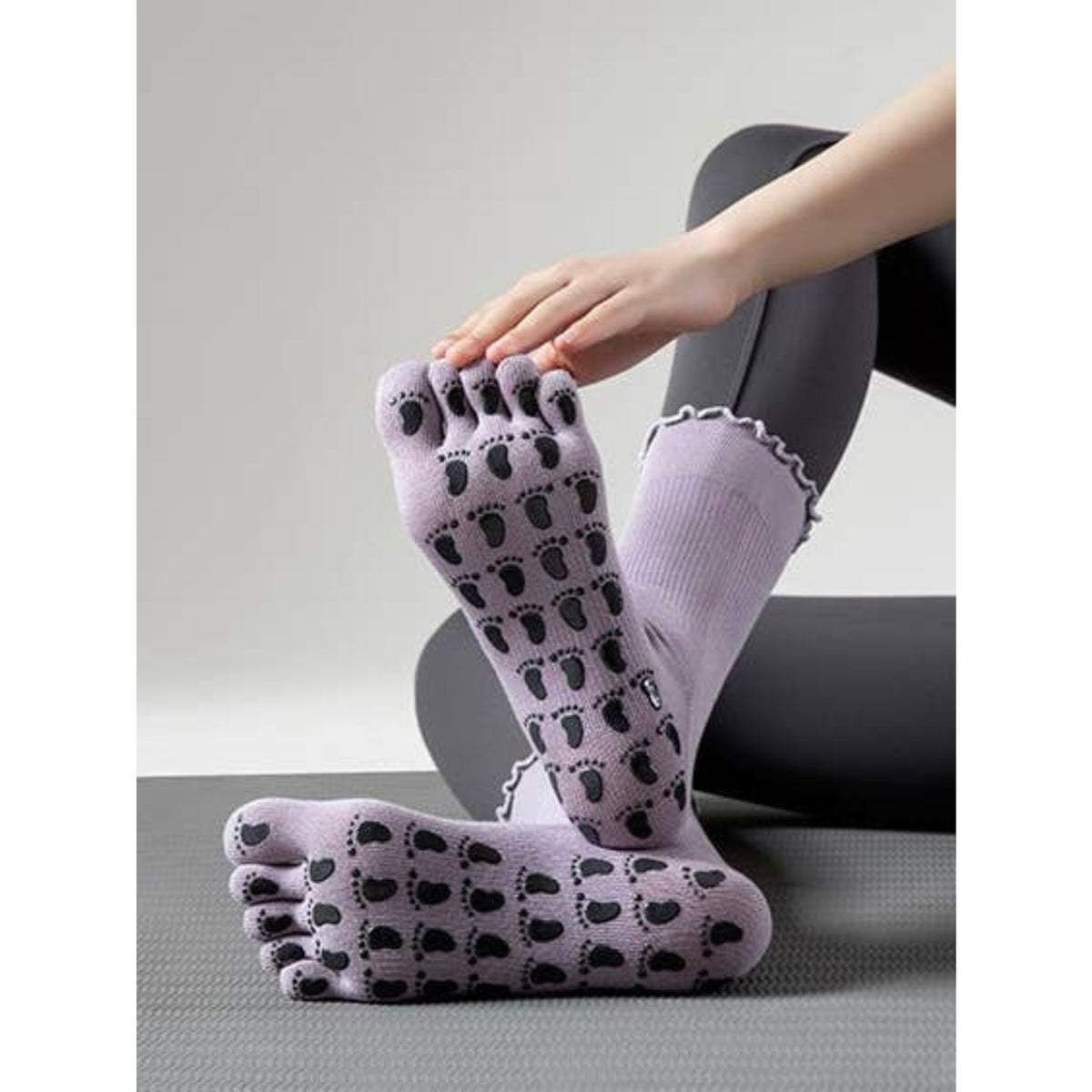 Five Toe Grip Socks for Yoga & Barre
