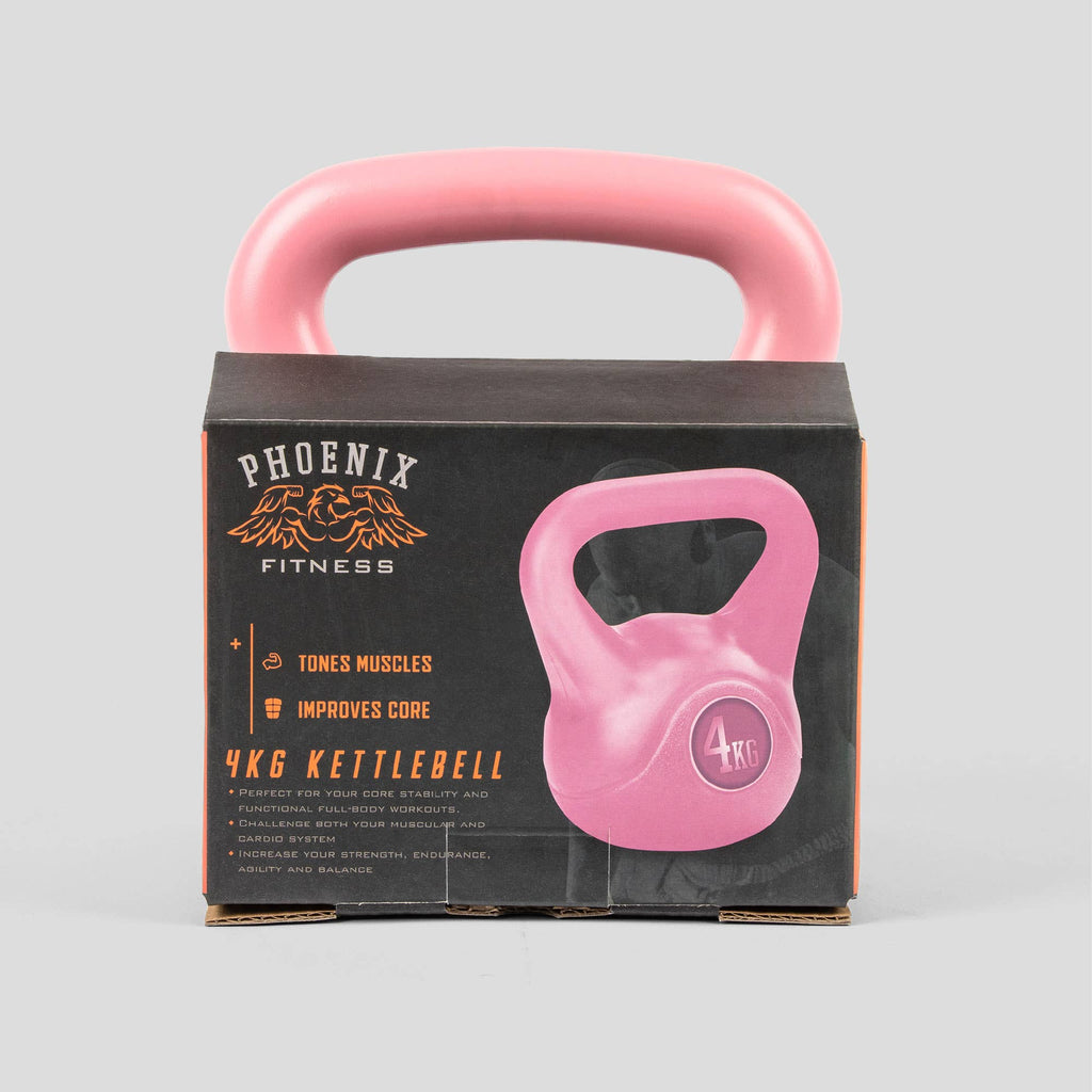 Pink Vinyl Coated Kettlebell