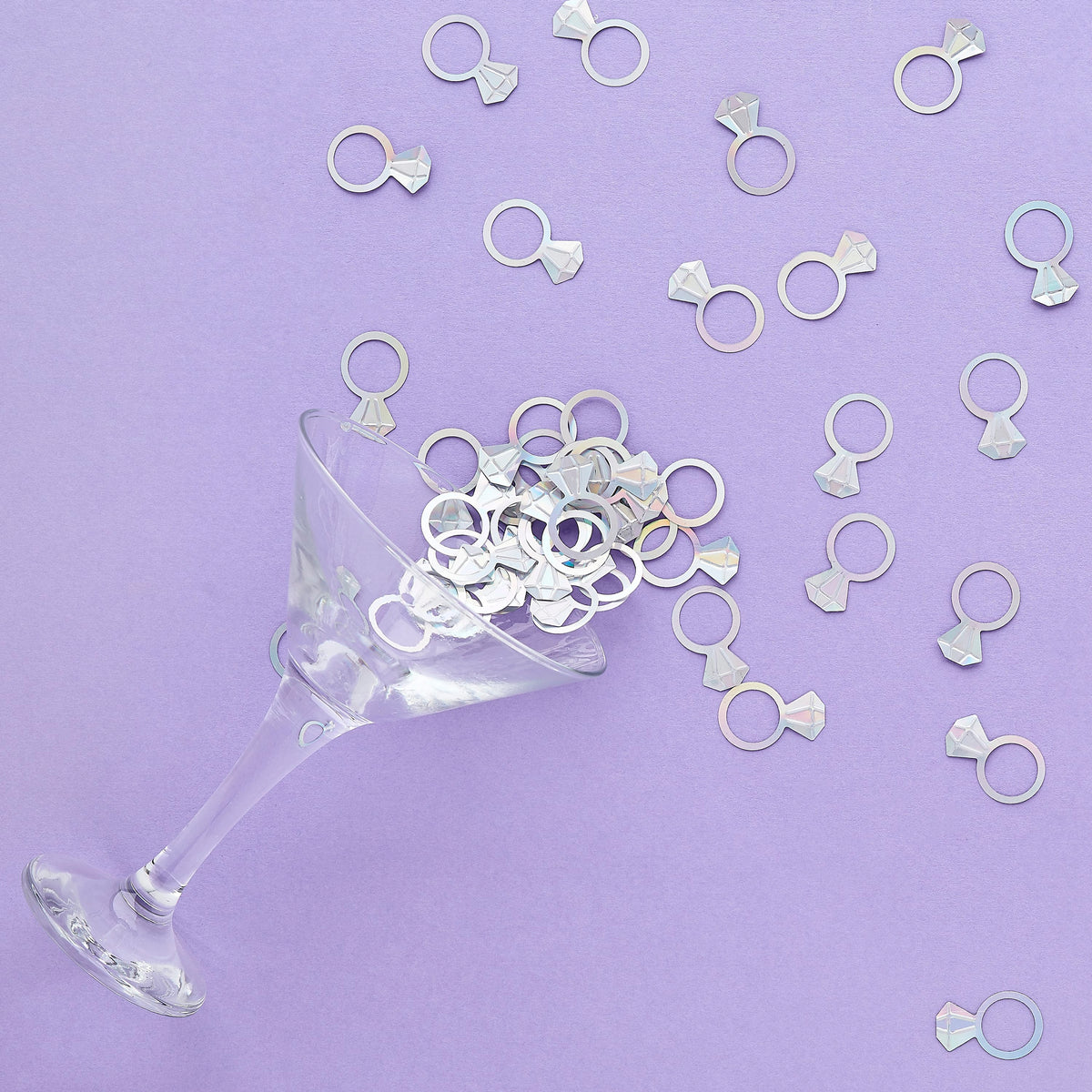 14g Diamond Ring Confetti | Hen Party Supplies UK Party Decorations 14g Diamond Ring Confetti