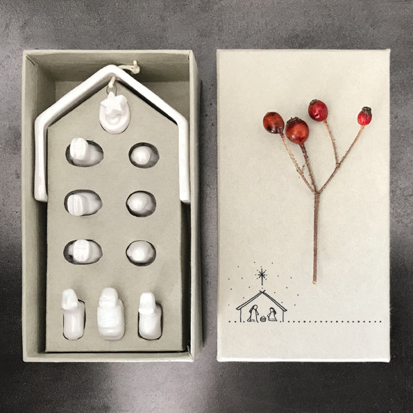 East of India Porcelain Nativity Set