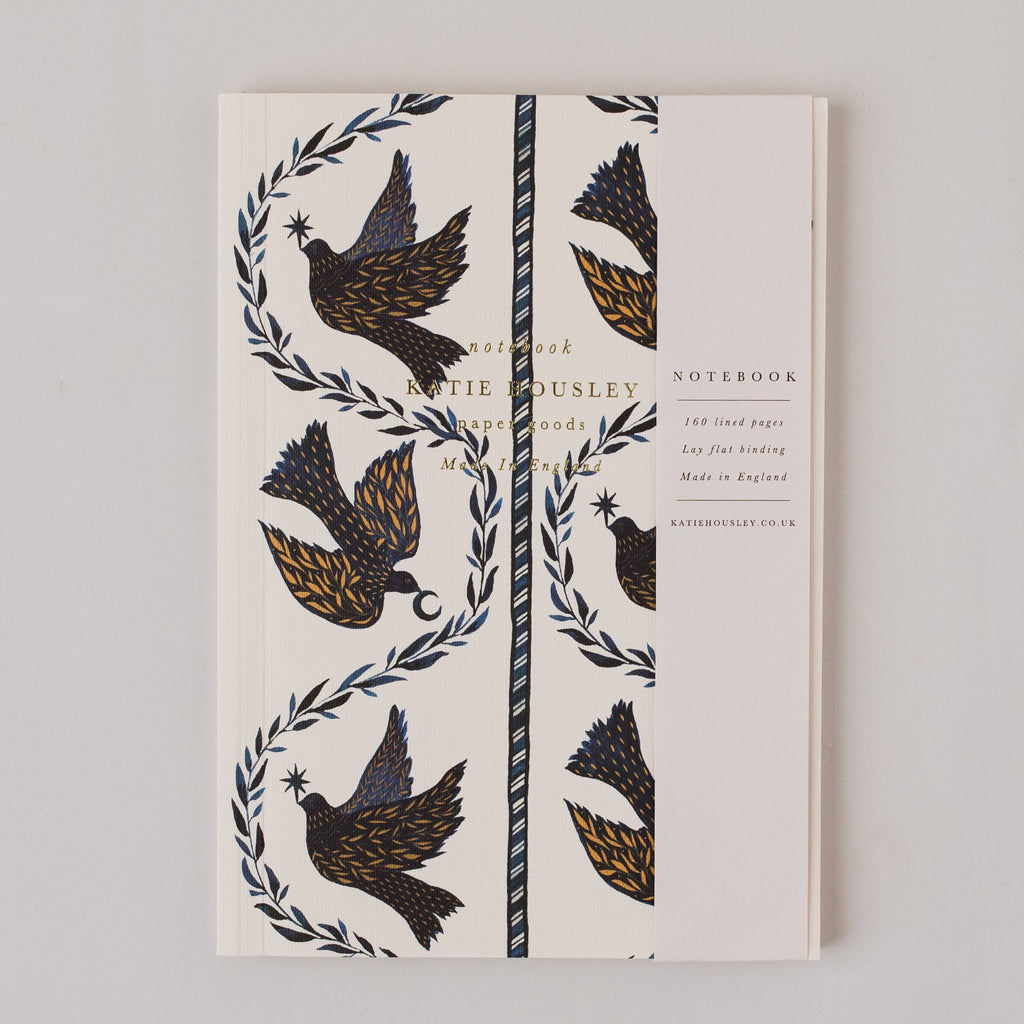 Dove Botanical Foiled A5 Lined Journal