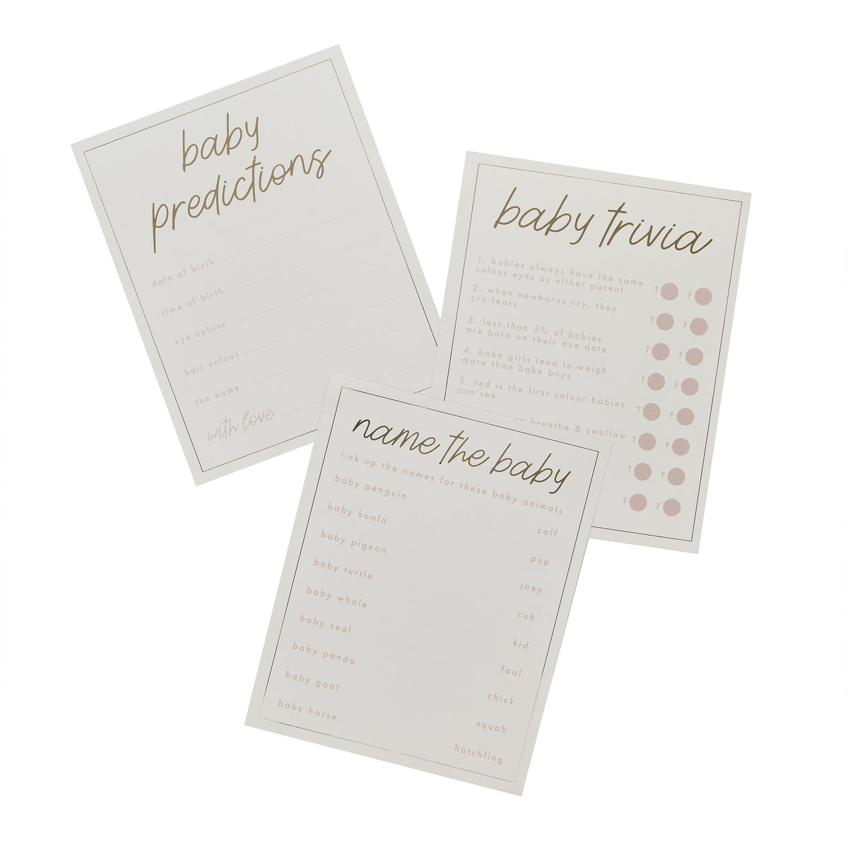 18 Pack Baby Predictions Cards | Baby Shower Supplies UK Party Games 18 Pack Baby Predictions Cards