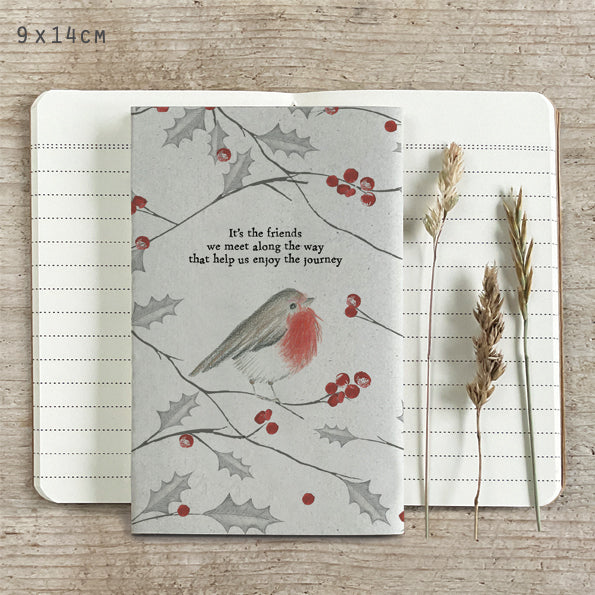 East of India Small Robin Notebook - Friends we meet
