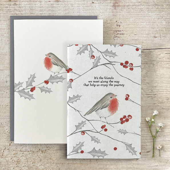East of India Small Robin Notebook - Friends we meet