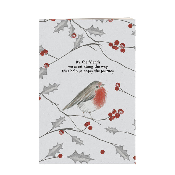 East of India Small Robin Notebook - Friends we meet