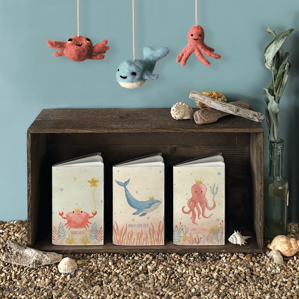 East of India Small Sealife Notebook - Whaley good ideas