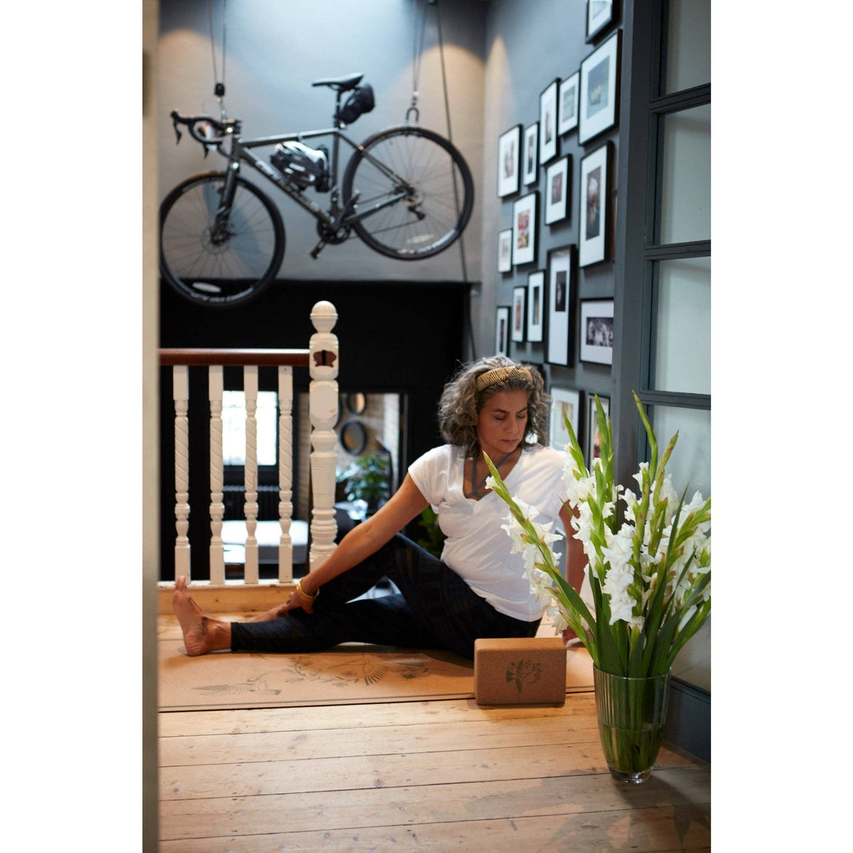 The Hummingbird Cork Yoga Mat